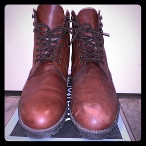 White Mt. Lace-Up Boots. Women’s Size 8